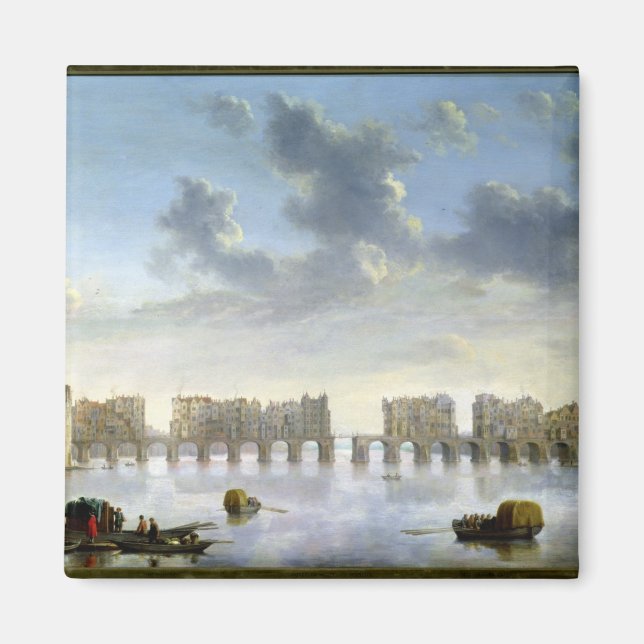 Old London Bridge (oil), c.1630 Magnet (Front)