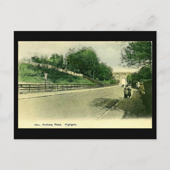 Old London Postcard - Archway Road, Highgate (Front)