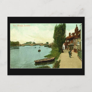 Old London Postcard - Kew Bridge in 1921