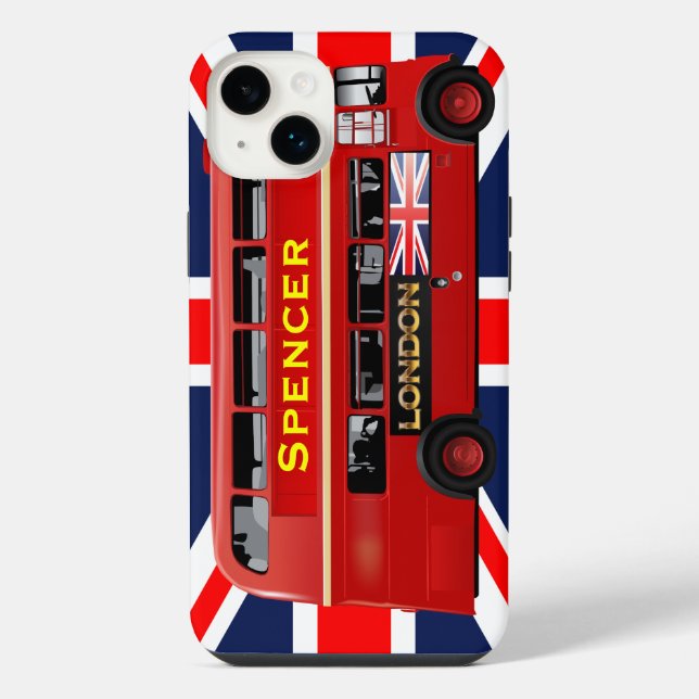 Old London Red Bus iPhone Case (Back)