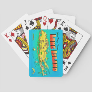 Old Long Island Map Playing Cards