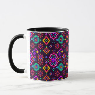 Old look pattern design mug