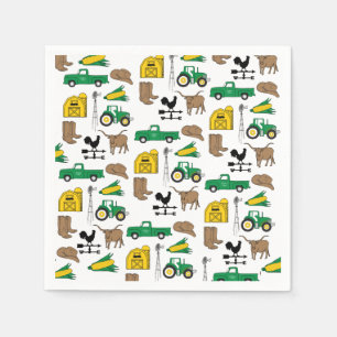 Old Macdonald Had a Farm My Farm Life for Kids Napkin