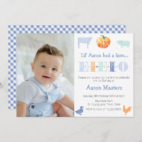 Old MacDonald Pumpkin Farm Birthday Party For Boy