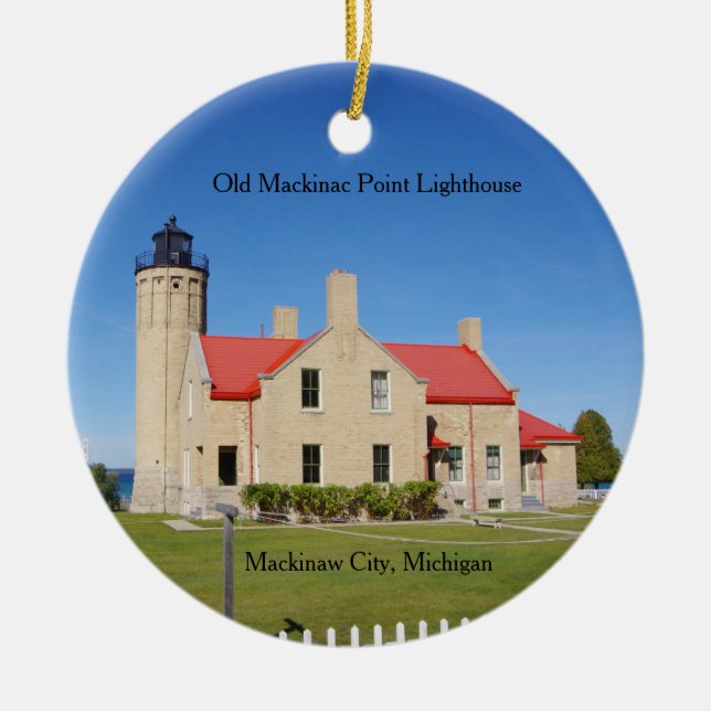 Old Mackinac Point Lighthouse ornament (Front)