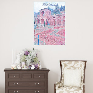 Old Mahal Historical Ruins Modern Art Wall Decor