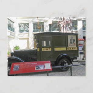 Old Mail Truck Smithsonian National Postal Muesum Postcard