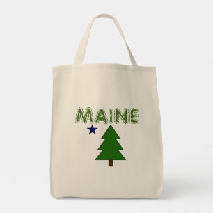 Old Maine Flag Tote Bag