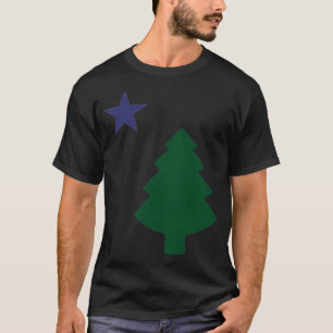Old Maine State Flag 1901 Pine Tree Star T-Shirt