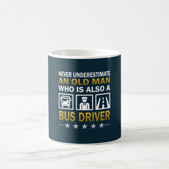Old Man - A Bus Driver Coffee Mug (Center)