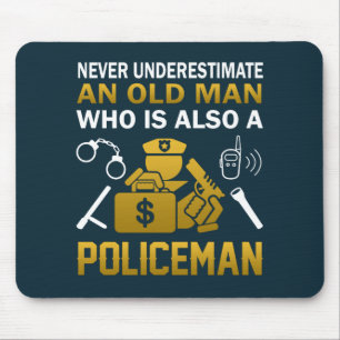 Old Man - A Policeman Mouse Mat