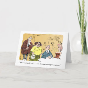 Old Man and His "Trophy" Wife anniversary card