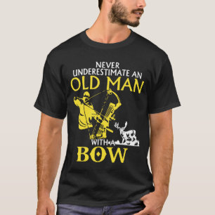 Old Man Archery Compound Bow Deer Elk Big Game Hun T-Shirt