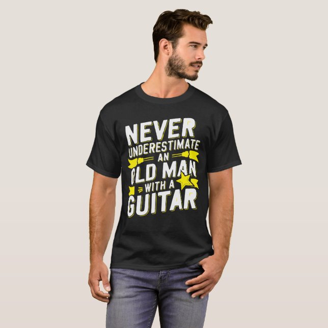 Old Man, Big Sound – Guitar Wisdom Tee (Front Full)