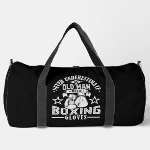 Old Man Boxing Gloves  Duffle Bag