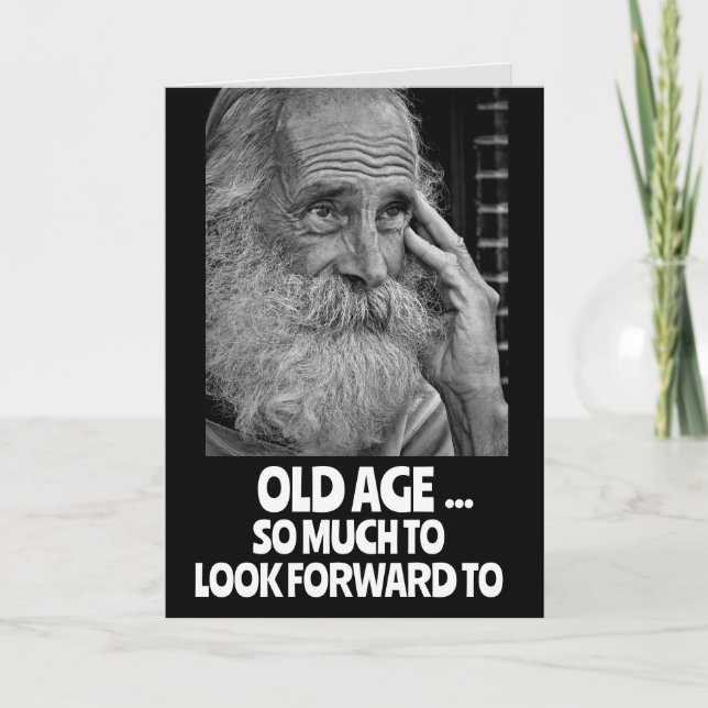 OLD MAN COLONOSCOPIES FUNNY BIRTHDAY Greeting Card (Front)