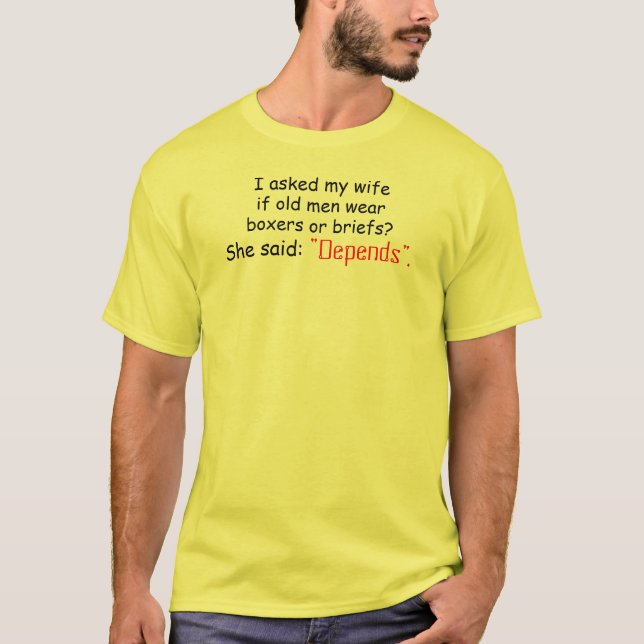 Old Man Depends Shirt (Front)