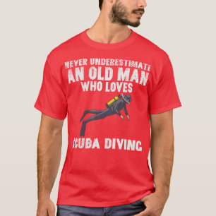 Old Man Diver Diving 4 T-Shirt