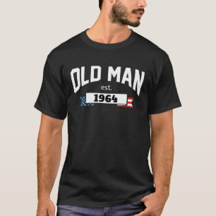 Old Man Est 1964 Patriotic Fathers Day 1 T-Shirt