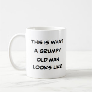 old man grumpy coffee mug