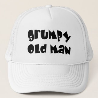 old man grumpy trucker hat
