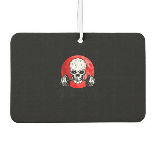 Old man Gym respect your elders Lifting club Skull Car Air Freshener