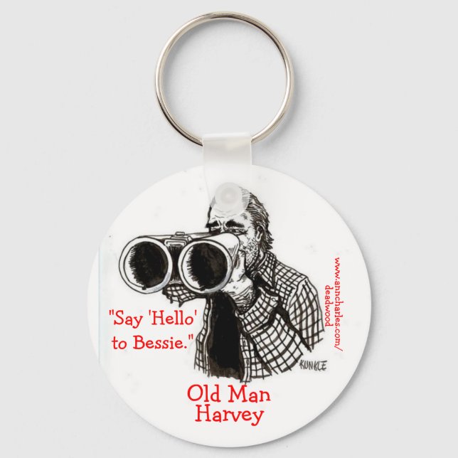 Old Man Harvey - Ann Charles' Deadwood Keychain (Front)