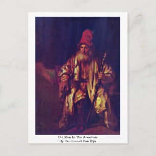 Old Man In The Armchair By Rembrandt Van Rijn Postcard