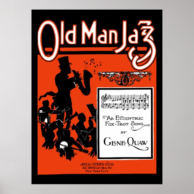 Old Man Jazz, An eccentric foxtrot song Poster (Front)