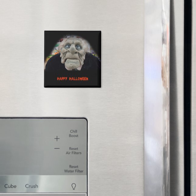 Old Man Mask in Black Background Magnet (In Situ (Fridge))