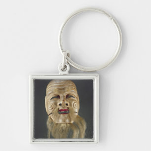 Old Man Mask, Noh Theatre Key Ring