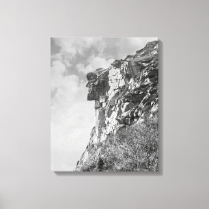 Old Man of The Mountain, 1901. Vintage Photo Canvas Print