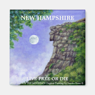 OLD MAN OF THE MOUNTAIN New Hampshire Art Magnet 2
