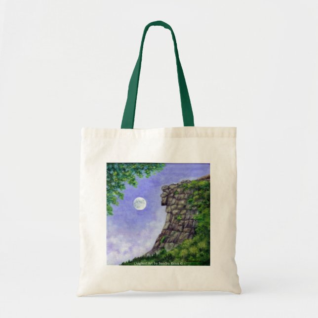 OLD MAN OF THE MOUNTAIN New Hampshire Art Tote Bag (Front)