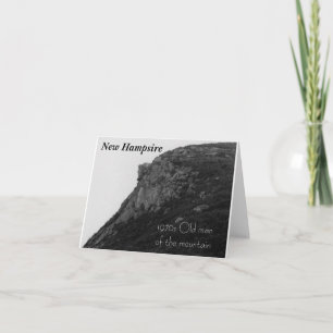 Old man of the mountain New Hampshire Card