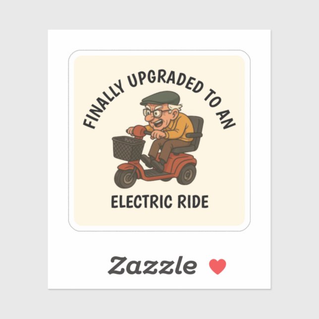 Old Man on Scooter (Sheet)