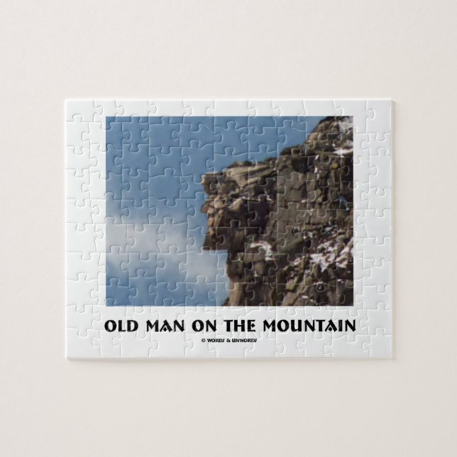 Old Man On The Mountain (Optical Illusion) Jigsaw Puzzle (Horizontal)