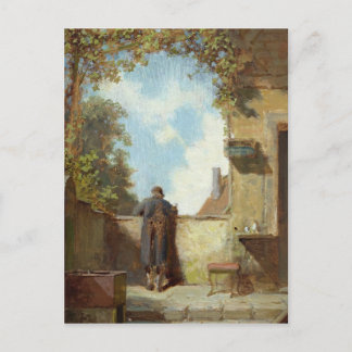 Old Man on the Terrace Postcard