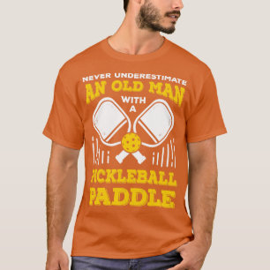 Old Man Pickleball Player Grandpa Gift T-Shirt