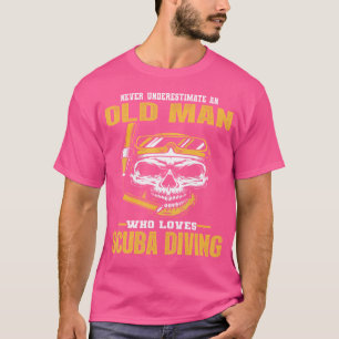 Old Man Scuba Diving T-Shirt