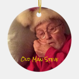 Old Man Steve Christmas Ornament