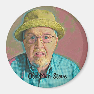 Old Man Steve fan magnet