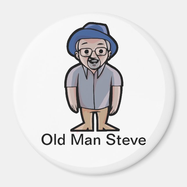 Old Man Steve Magnet (Front)
