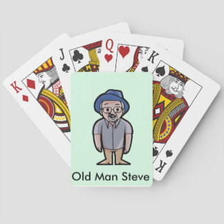 Old Man Steve playing cards