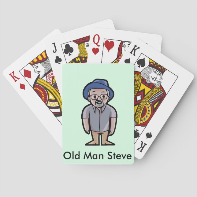 Old Man Steve playing cards (Back)