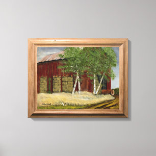 Old Man Walker's Barn (20.22" x 16" x 0.75") Canvas Print