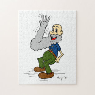 Old Man Waving Beard Puzzle