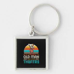 Old Man Who Loves Theatre Key Ring
