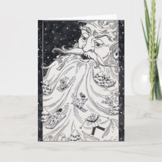 Old Man Winter Holiday Card