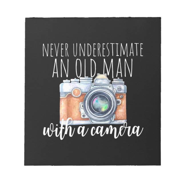 Old Man With A Camera Notepad (Front)